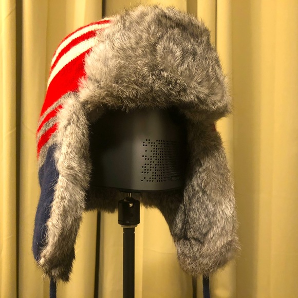 NWOT Paul Leinburd light grey rabbit hat - Picture 2 of 6